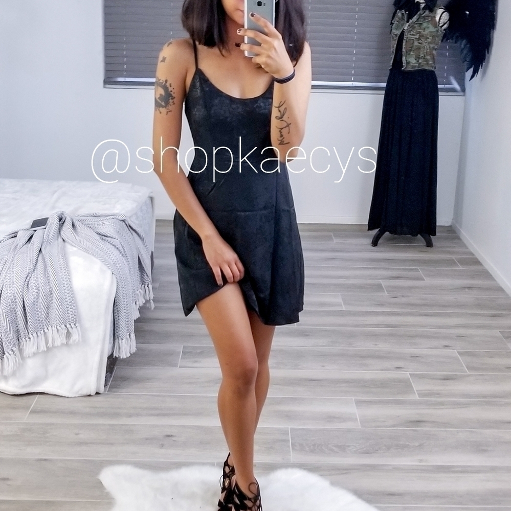 BIN#13 - Little Black Floral Mini Dress